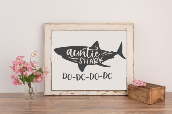 Auntie Shark Do-Do-Do-Do Svg Graphics for Crafts