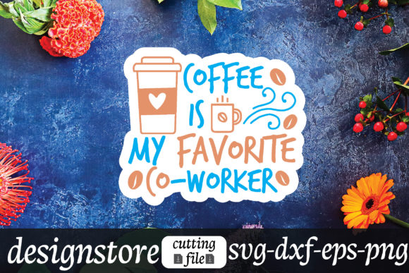 Coffee is My Favorite Co-worker Stickers Graphics and Crafts Review