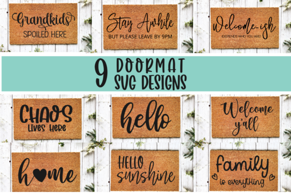 DIY Doormat SVG Cut File Bundle Designs: A Seller's Review