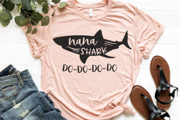 Nana Shark Do-Do-Do-Do Svg: A Graphic Design Asset for Crafts