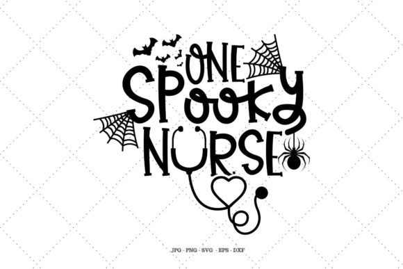 One Spooky Nurse: A Graphic Design Asset for Crafts and Graphics