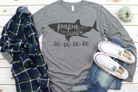 Papa Shark Do-Do-Do-Do Svg Graphics for Crafts and Publishing
