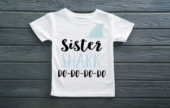Sister Shark Do-Do-Do-Do Fin Only Svg Graphics for Crafts